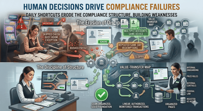 Anti-Money Laundering for Sweepstakes Game Rooms